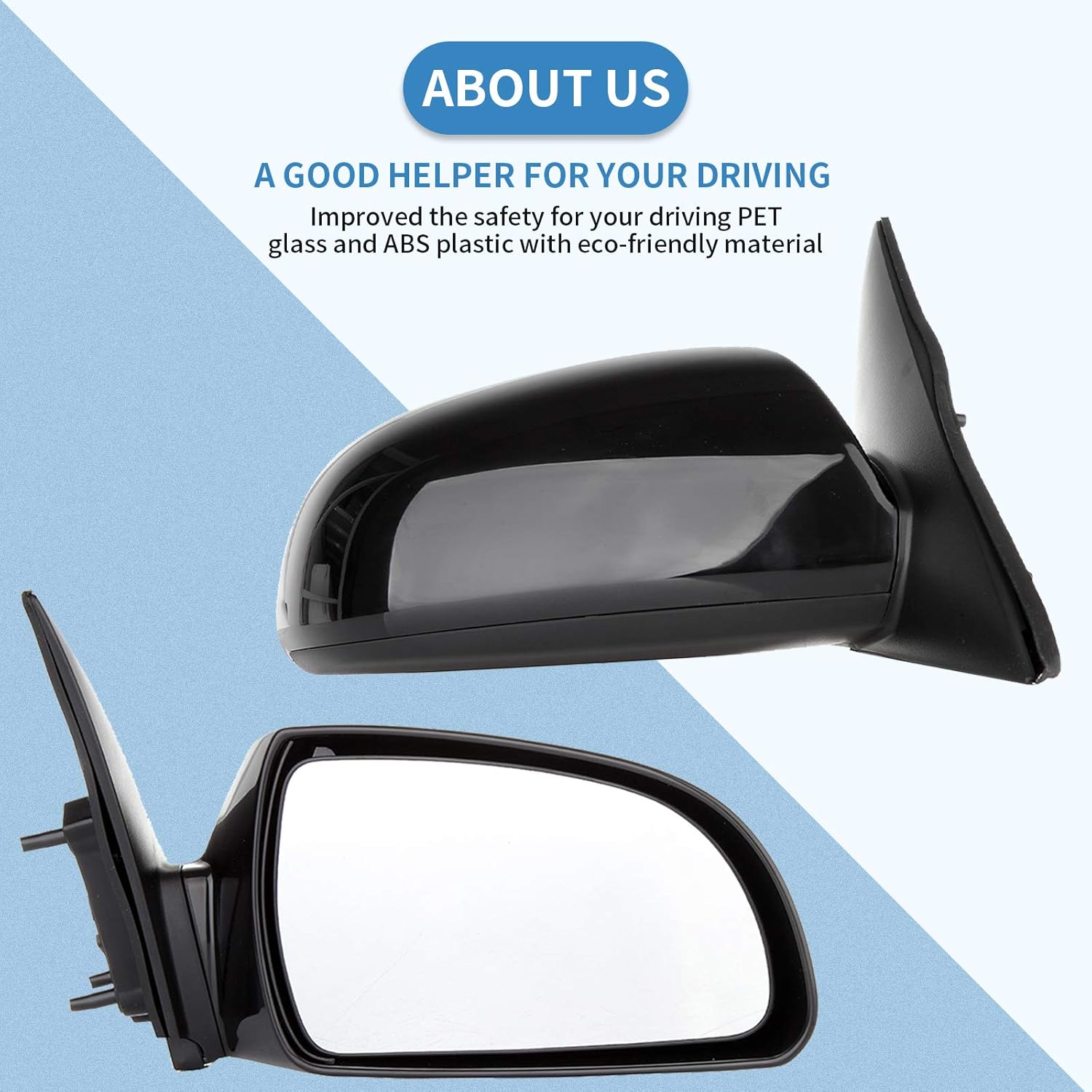 ECCPP Passenger Side(RH) View Mirror New for 2006 2007 2008 2009 2010 for Hyundai Sonata HY1321149 128-53624R 876203K900 876200A000 Power Heated Exterior Mirror