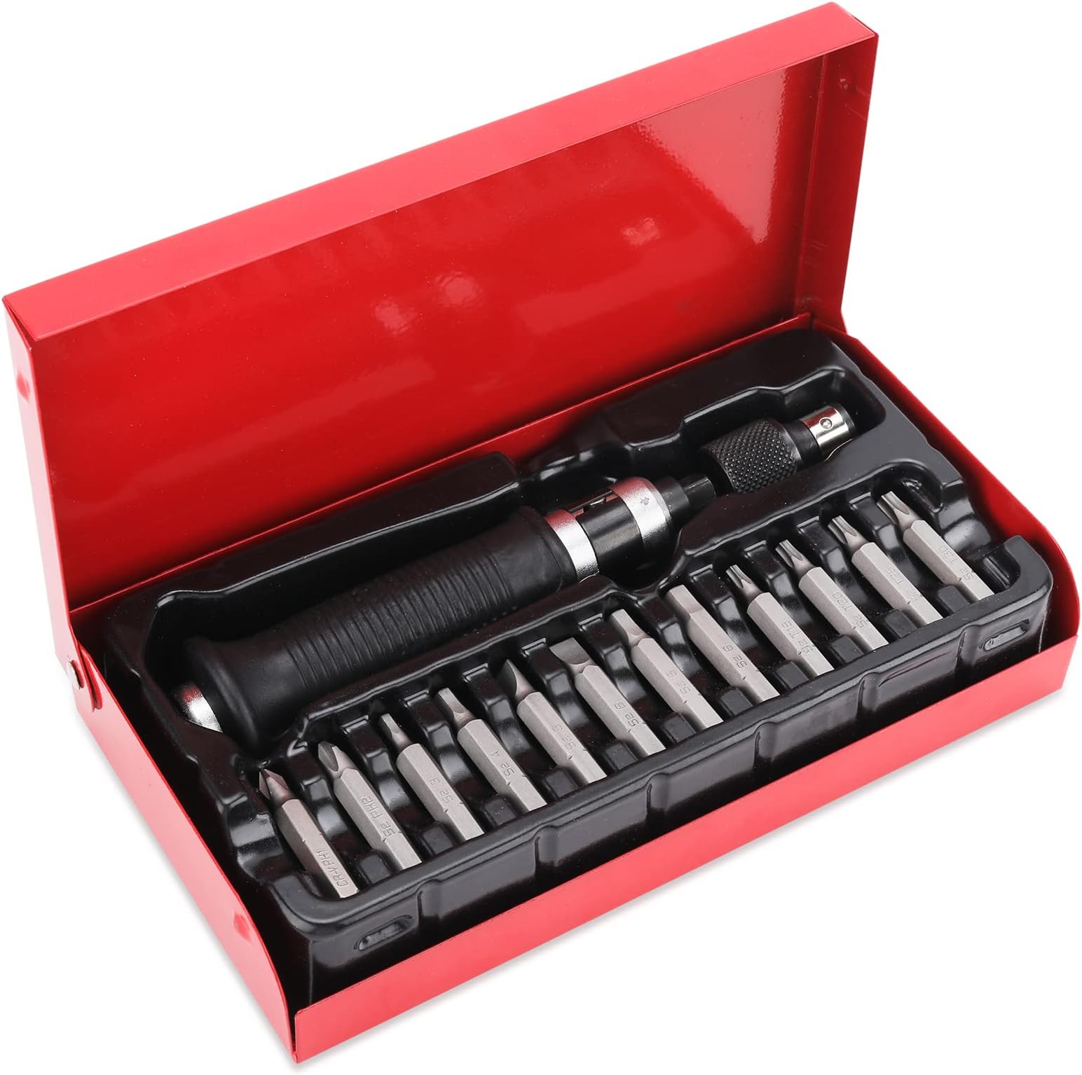 KAIFNT K505 Manual Impact Screwdriver/Extractor Set, 1/4-Inch, 32-Piece ...