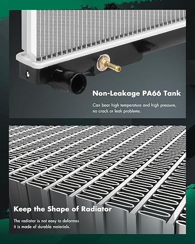 Vista 398 de SCITOO Reemplazo completo del radiador de aluminio para 1993-1998 para Toyota para T100 2.7L 3.0L 3.4L 2090 Radiador