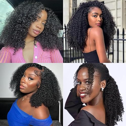 Miniatura 7 de Paquetes de cabello humano rizado afro mongol, 10, 12, 14 pulgadas, 4B 4C, afro a granel, cabello humano virgen birmano para mujeres negras, trama