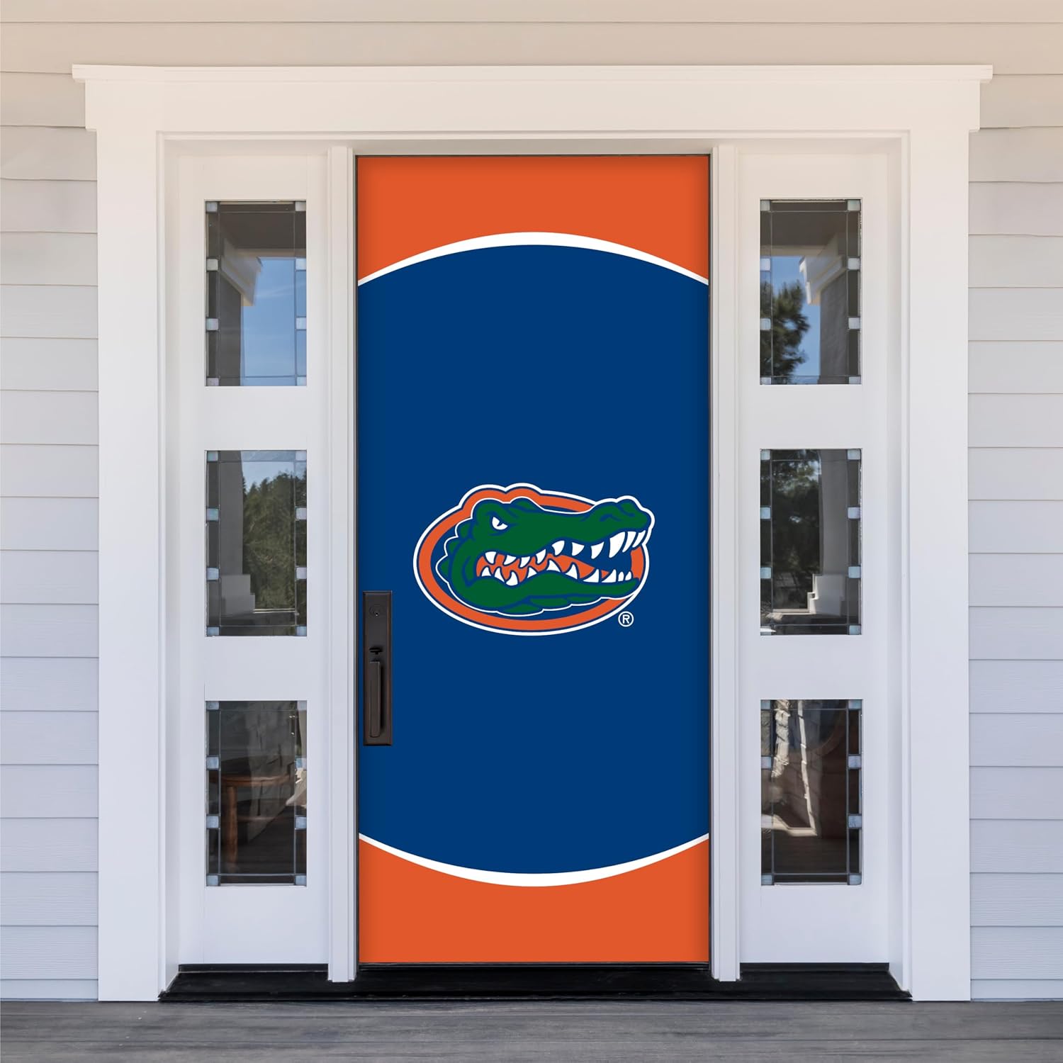 Florida Gators College Sports Printed Front Door Banner - NCAA Licensed - Durable Vinyl - School Banner (Blue, Orange) (36" x 80")