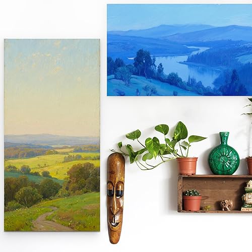 Miniatura 7 de Falling in Art Paquete de 2 paneles de lienzo de madera sin terminar, kit de paneles de madera de abedul de galería de 10 x 20 pulgadas, tablas de