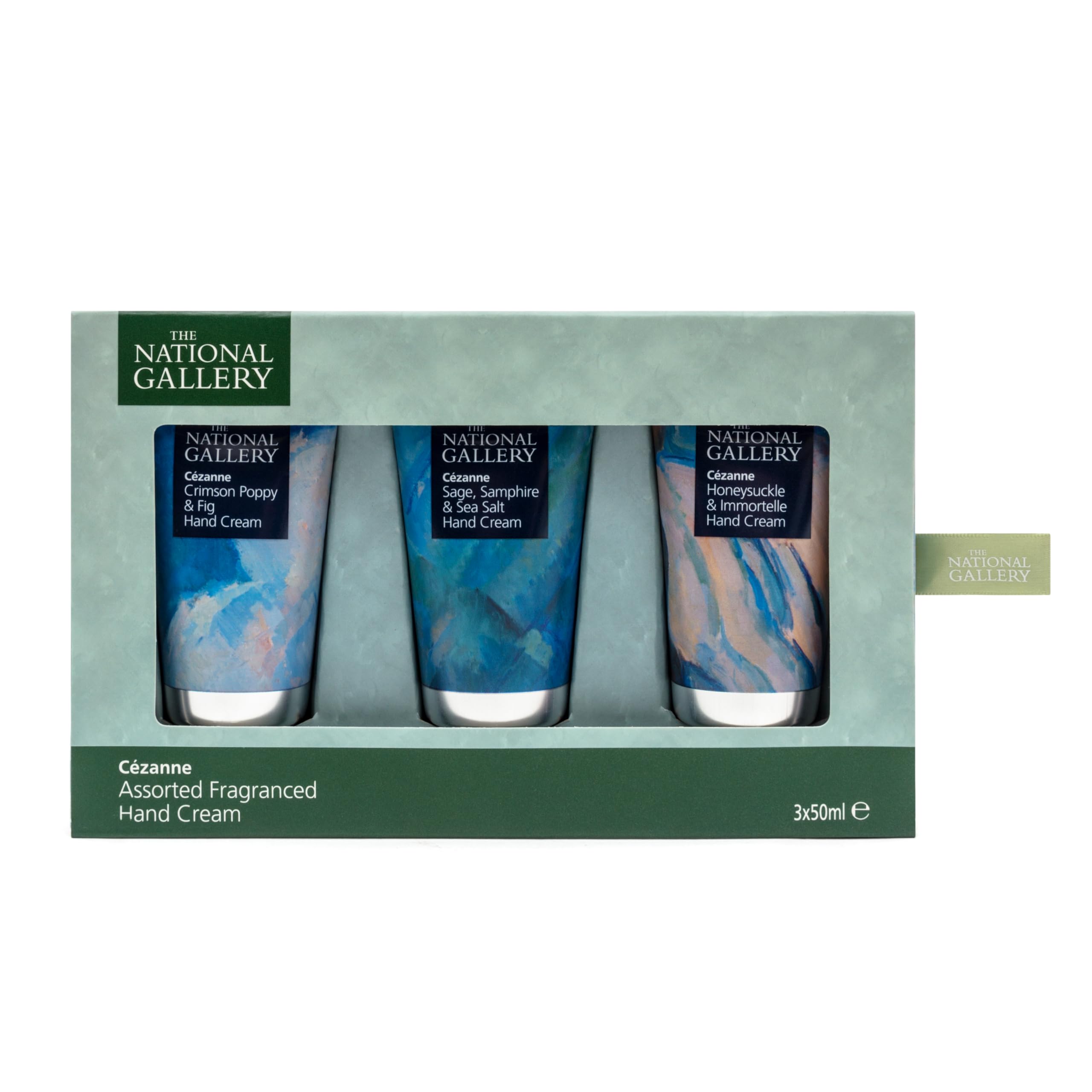 Hand Cream Gift Set for Women, 3 x 50ml Luxury Hand Creams, Pamper Beauty Gift Set, Sage Samphire & Sea Salt, Poppy & Fig