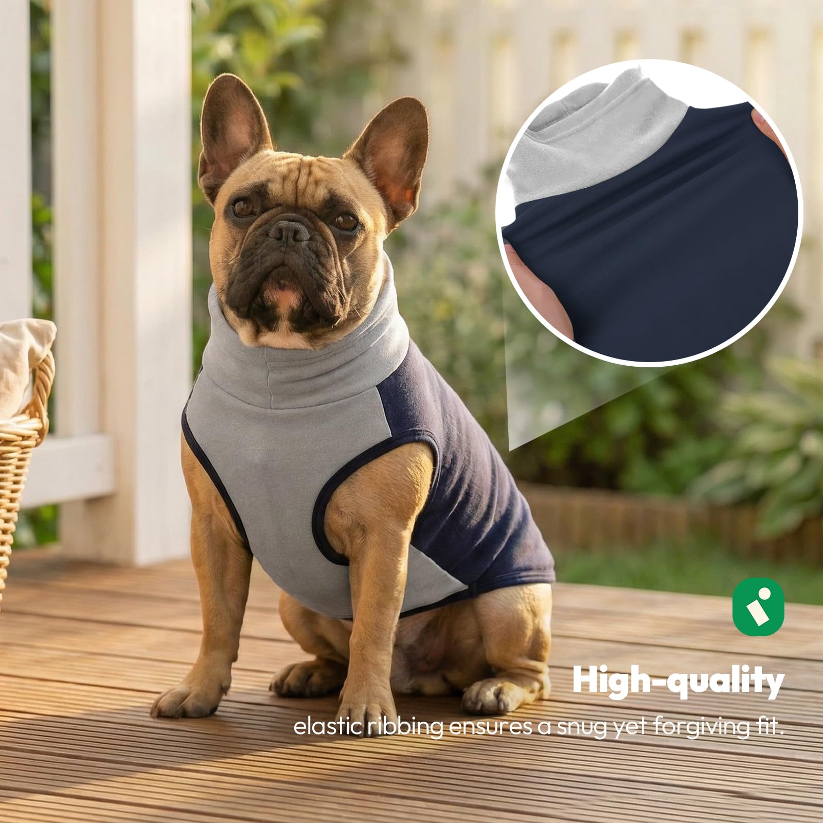 KONVINIT Fleece Dog Sweater - Jersey Perro Suave Antipilling - Ropa Perro Invierno para Golden Retriever Pastor Alemán Husky Labrador - Talla M a 5XL