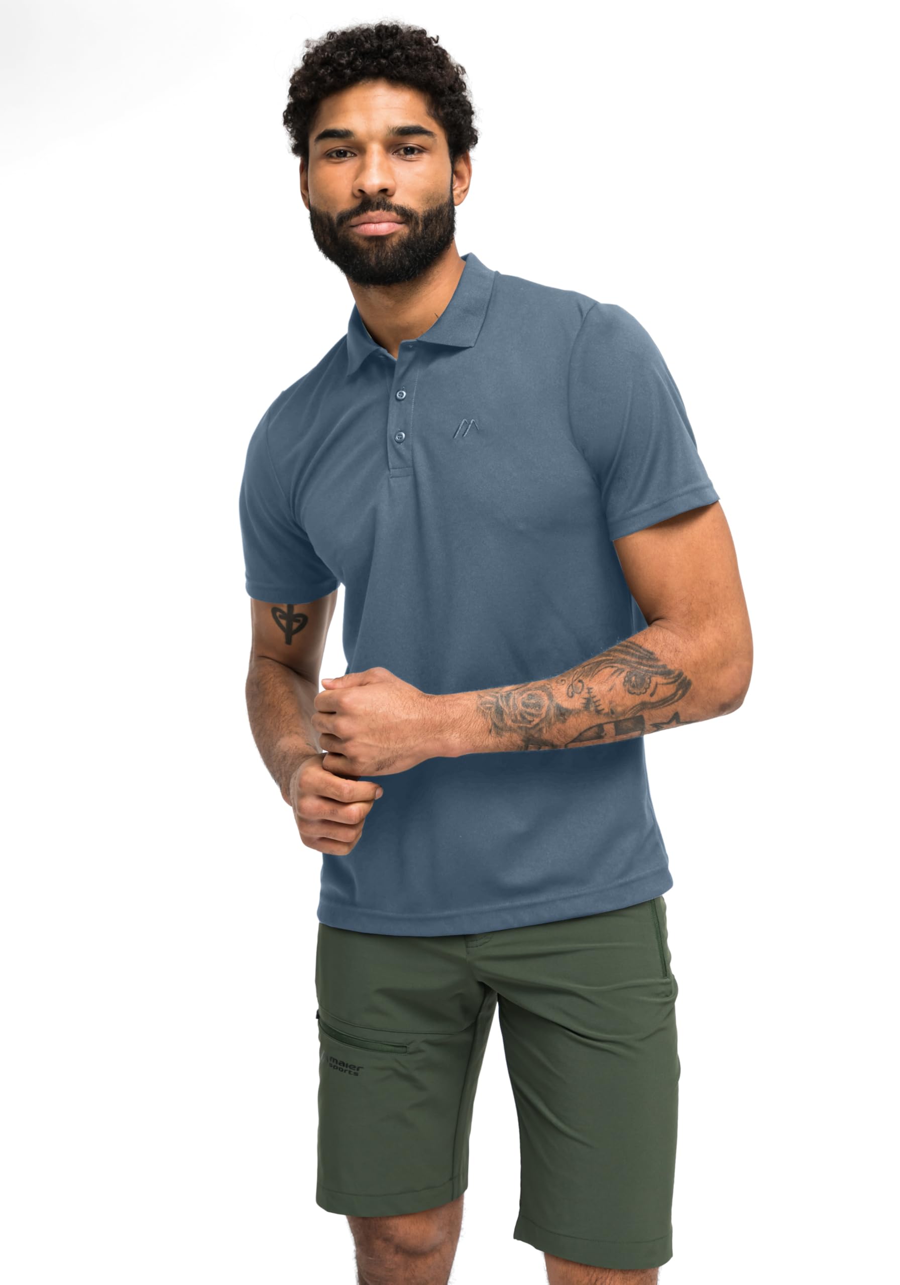 Maier Sports Ulrich, Herren Poloshirt, Leichtes Piqué-Funktionsshirt