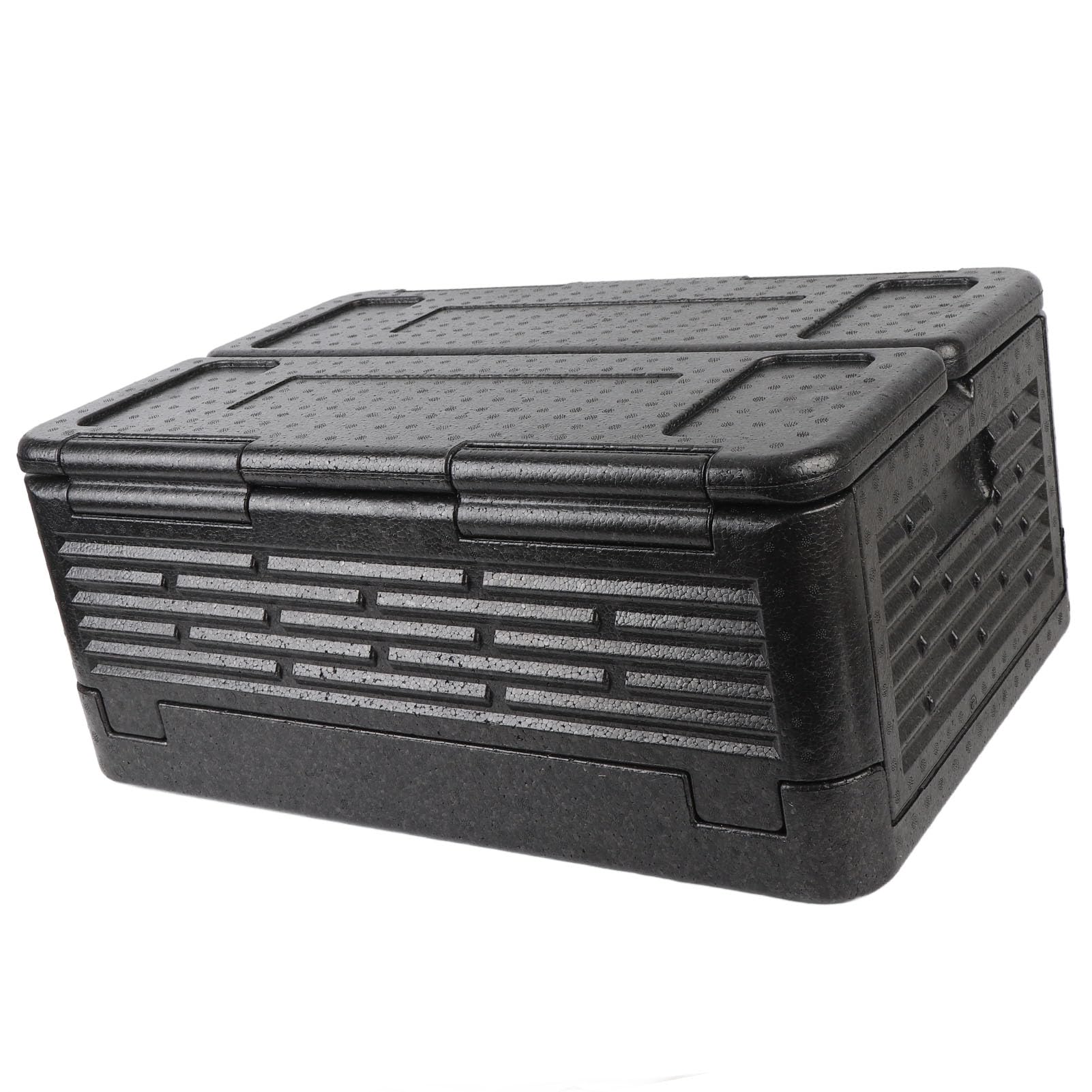Grande Contenitore per Alimenti Coibentato da 60 Litri, Isolamento Termico per Avventure All'aria Aperta, Viaggi in Spiaggia, Gite in Famiglia (BLACK)