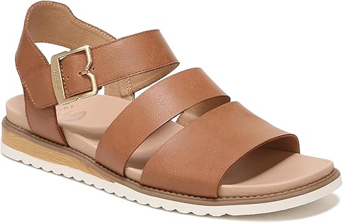 Dr. Scholl's womens Island Glow Strappy Flat Sandal