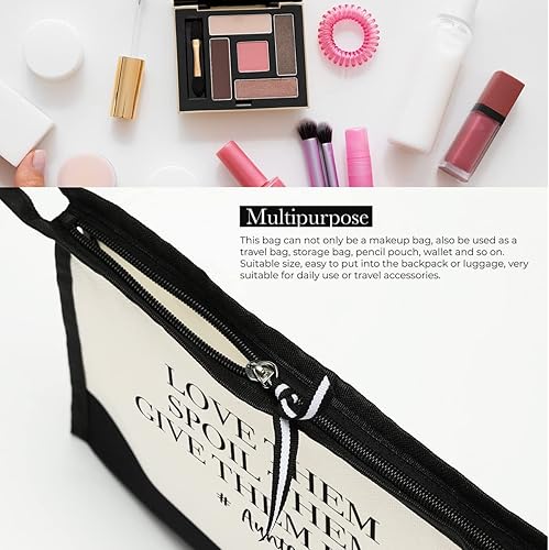 Miniatura 4 de HODREU Regalos para tía, bolsa de maquillaje para tía, regalos para la mejor tía, regalos divertidos de Navidad y cumpleaños para mujeres, regalos