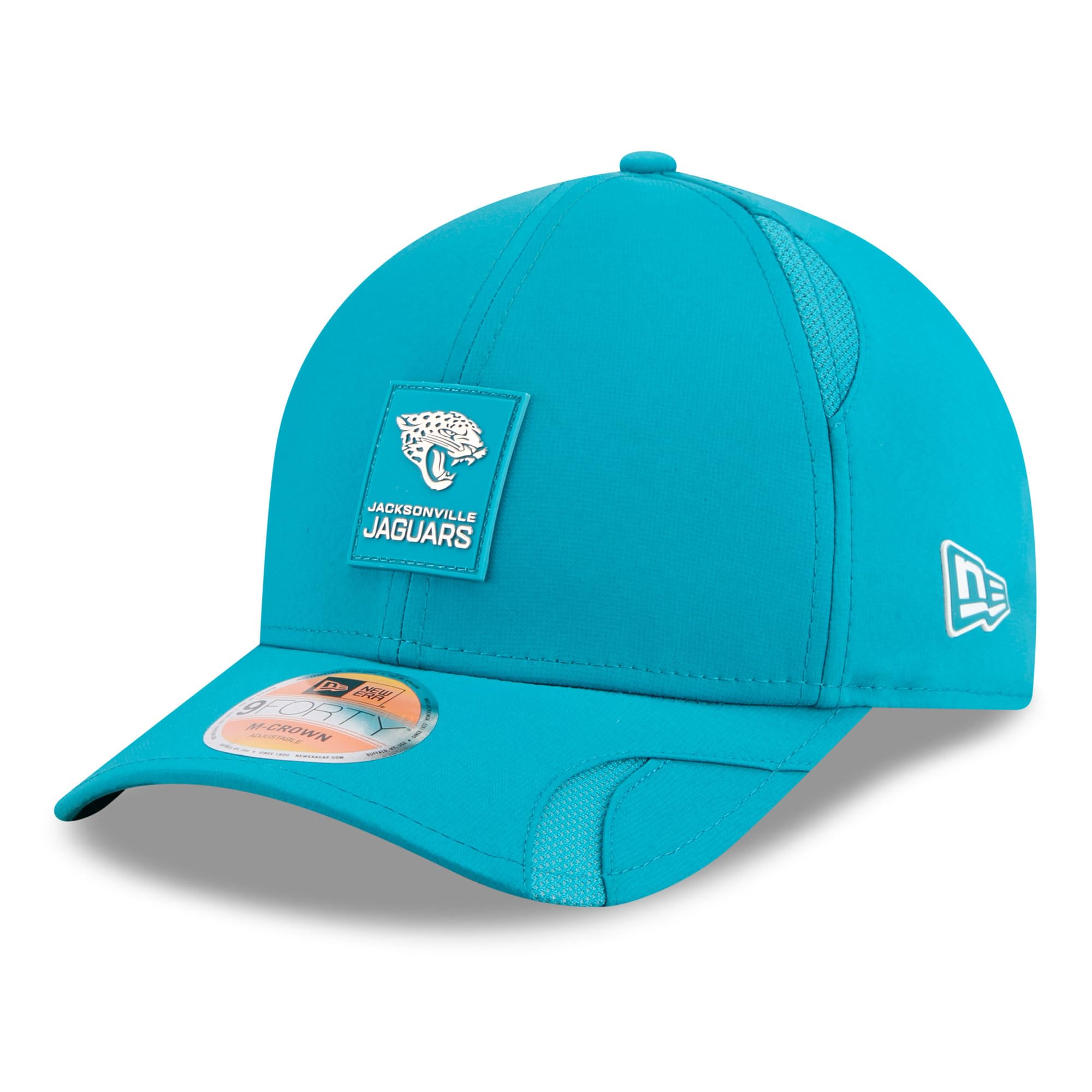 New Era Men's Teal Jacksonville Jaguars 2025 Sideline M-Crown 9FORTY Adjustable Hat