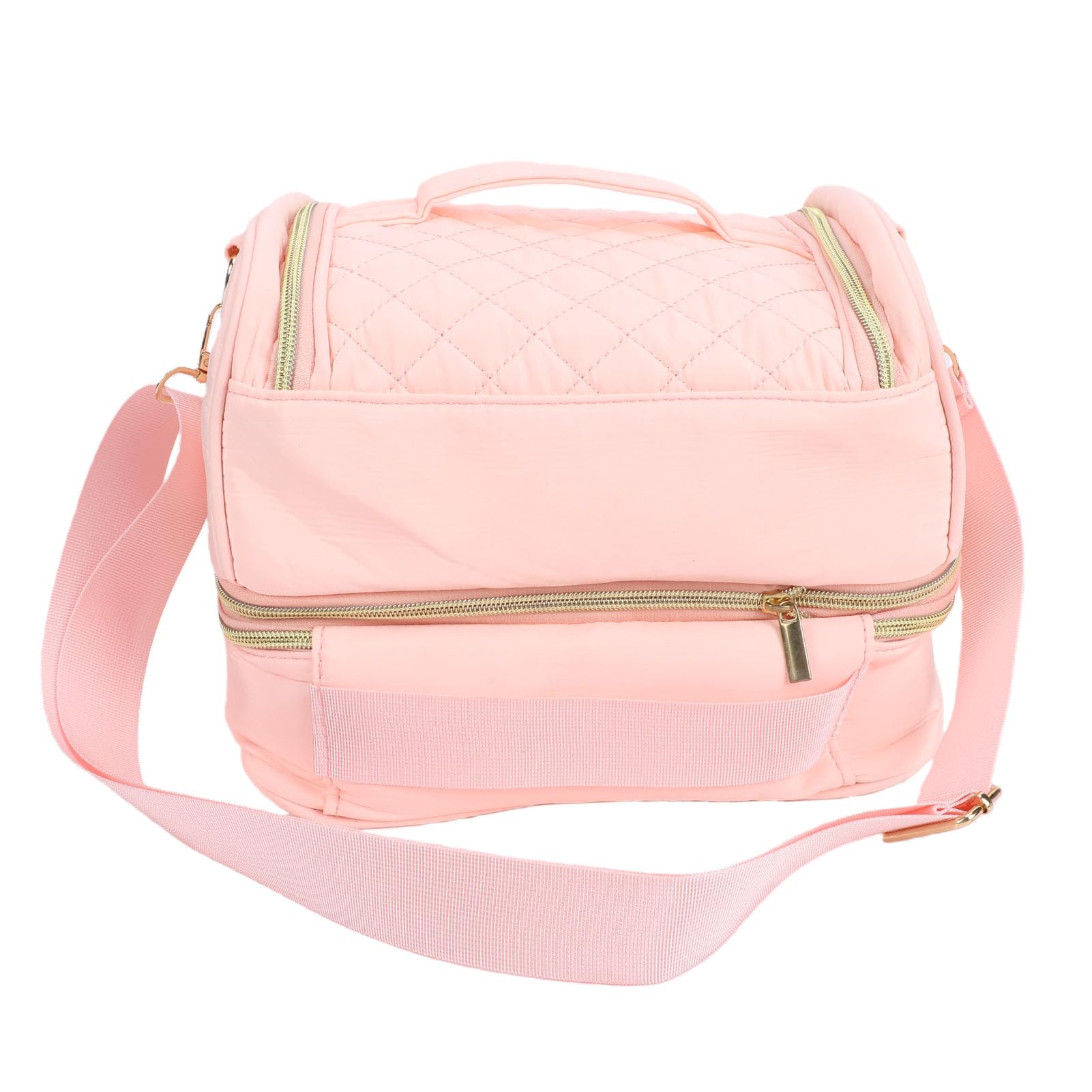 Generic Borsa Organizer per Smalti con Tracolla Regolabile, Impermeabile, a Doppio Livello, per Professionisti delle Unghie