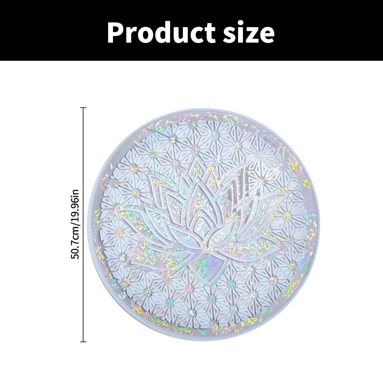 Stampo multiuso in silicone epossidico a forma di loto, facile rilascio, vassoio portatile per creazioni artistiche
