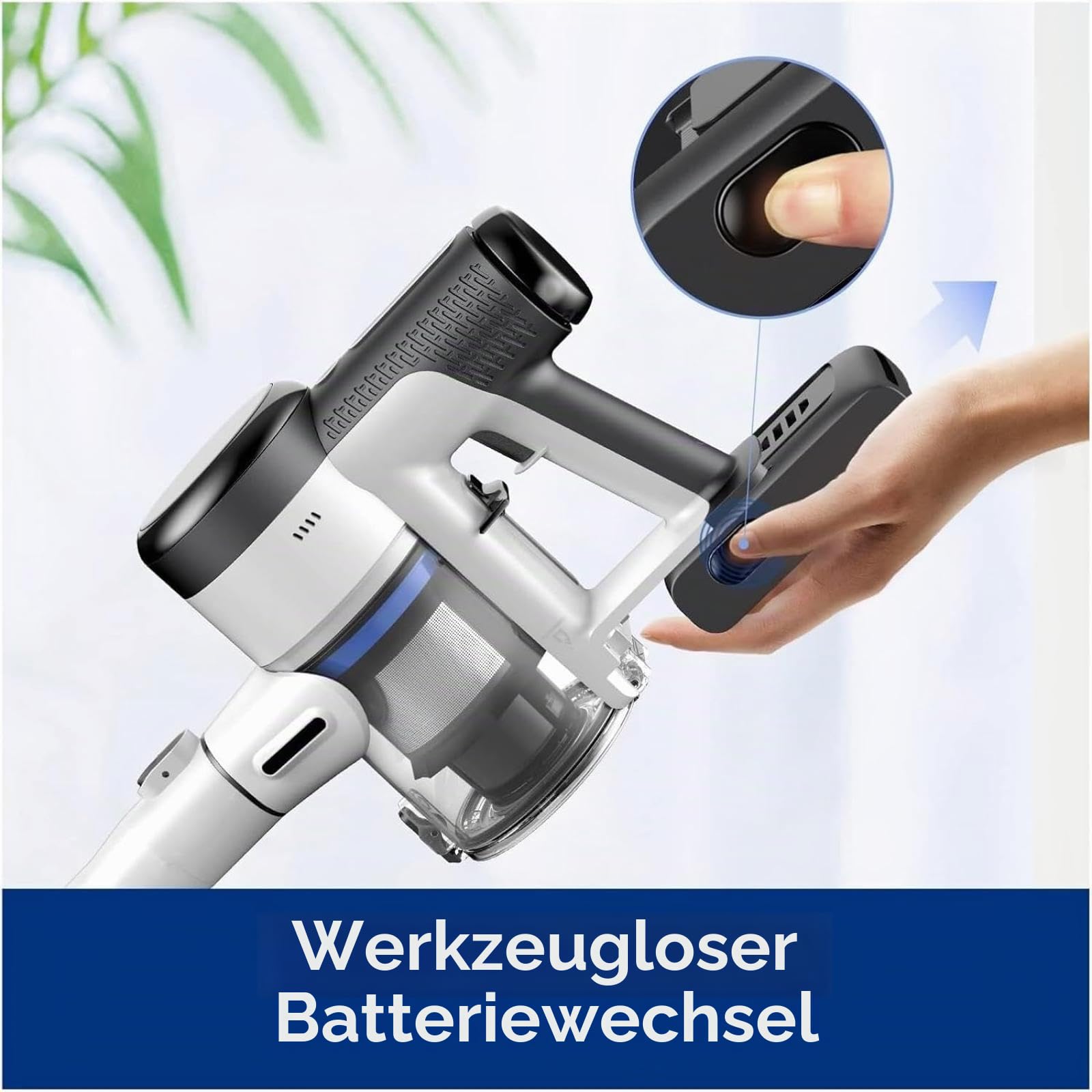 2500 mAh 21,6 V Akku-Staubsauger-Ersatz-Lithium-Akku, kompatibel mit Tineco Pure ONE S15 Essentials S15 Pet S15 Pet Ex, Staubsaugerzubehör, 1 Stück