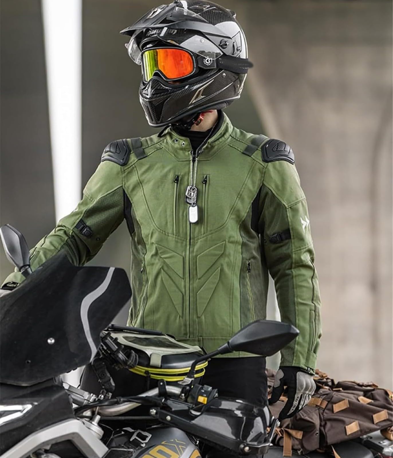 Combinaison de motocross, vêtements de protection respirants, rembourrage certifié CE, veste de motocross pour homme et femme, idéal pour la sécurité et le confort lors des promenades