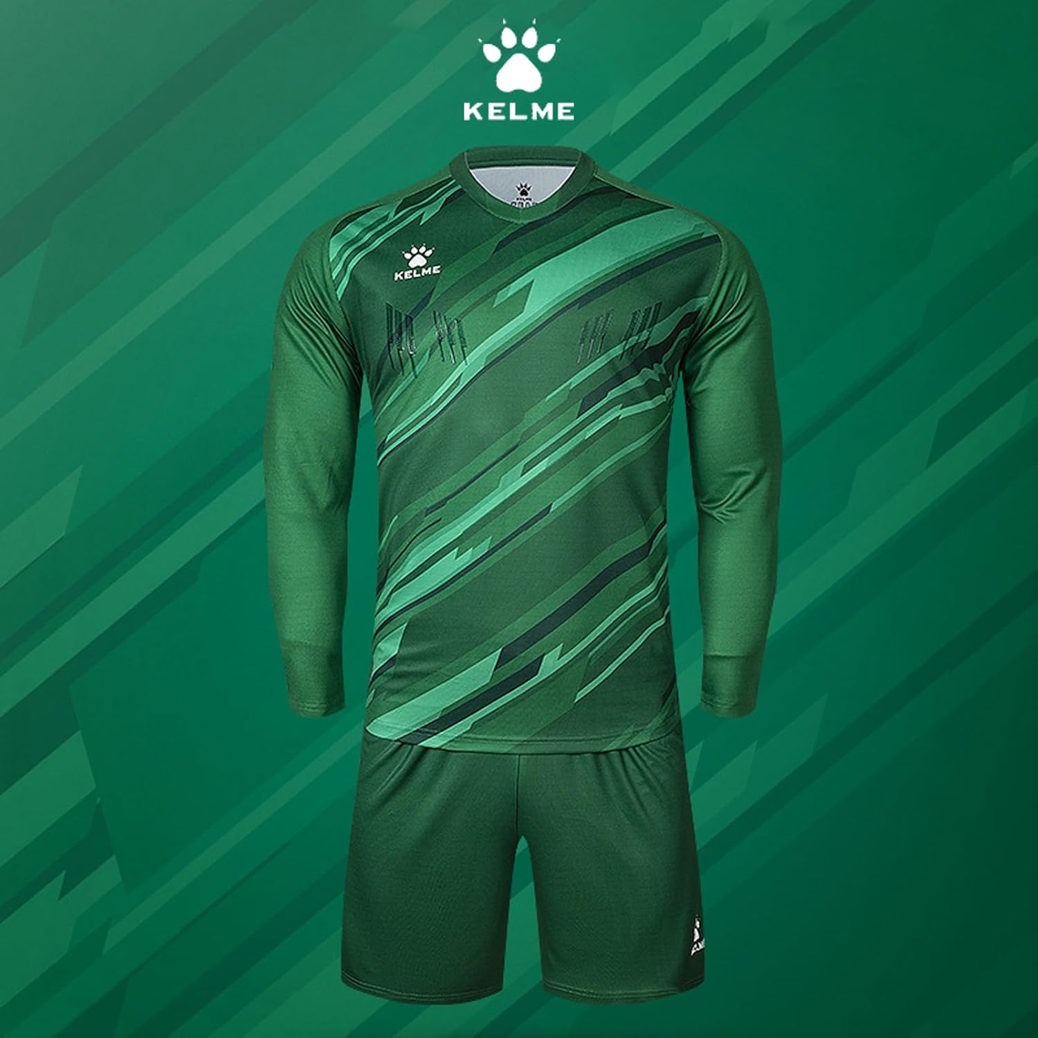 KELME Men Goalkeeper Jersey Kid Padded Goalkeeper Soccer Jersey Adults Men's Goalie Jersey