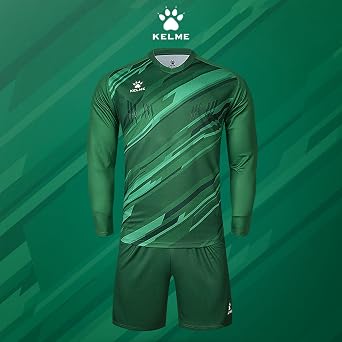 KELME Men Goalkeeper Jersey Kid Padded Goalkeeper Soccer Jersey Adults Men's Goalie Jersey