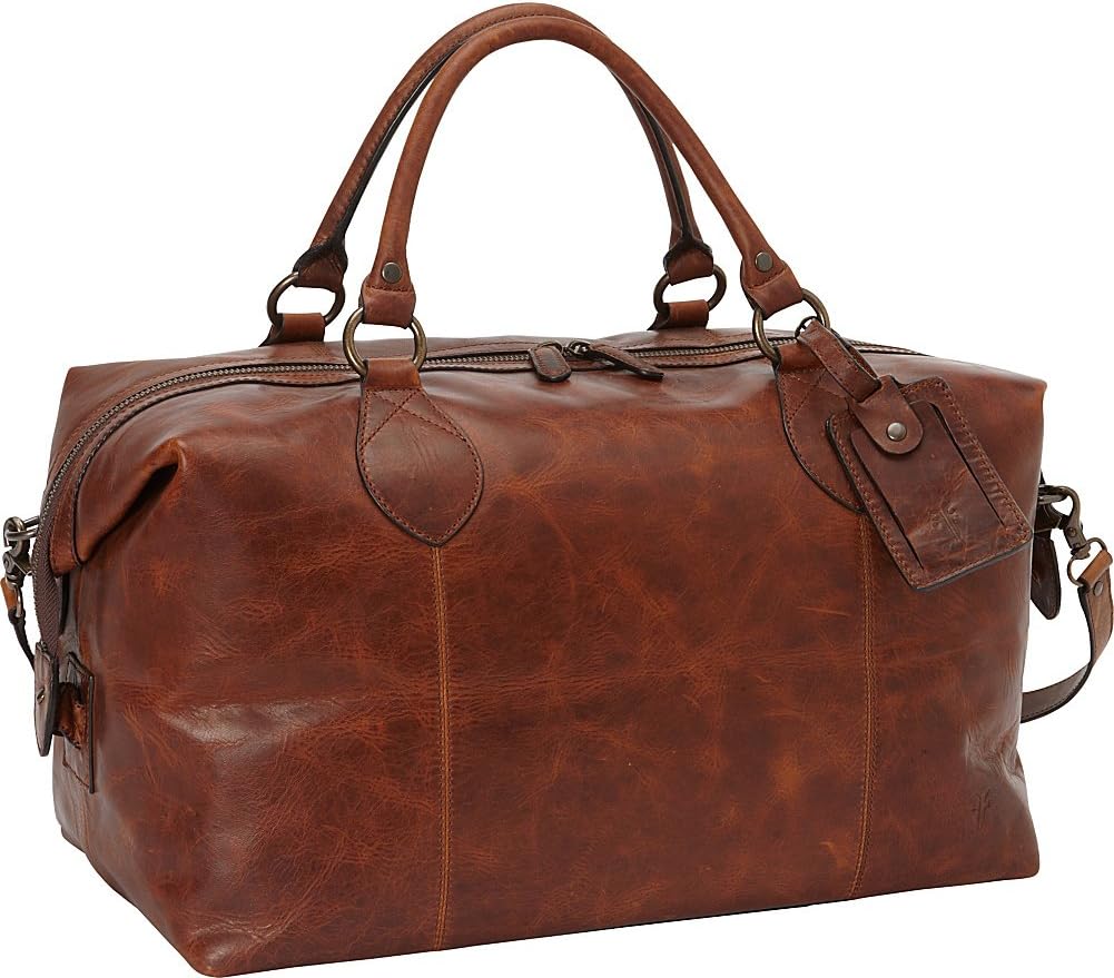 FRYE Men's Logan Overnight Duffle Bag, Cognac, One Size