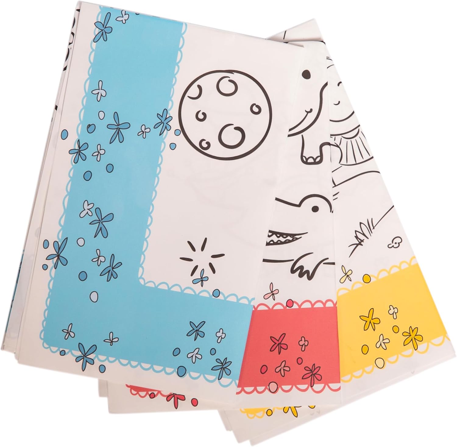 Healthy Habits Disposable ColorMe Placemats, 48 Pack