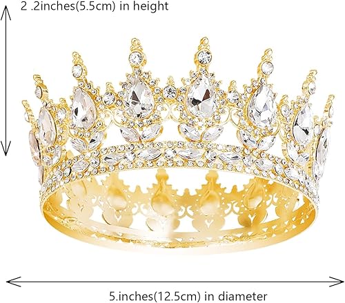 Miniatura 2 de Queen Crown Rhinestone Wedding Crowns and Tiaras for Women Costume Party Hair Accessories Princess Birthday Crown Crystal Bridal Crown