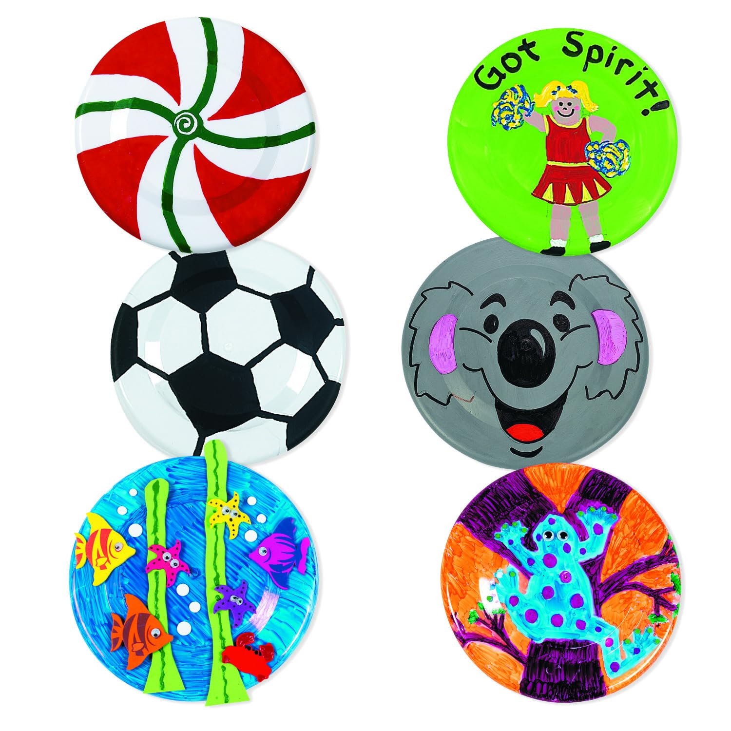 VAN flying discフリスビー送料込みディスプレイ品の為used Amazon.com: Fun Express DIY Plastic Flying Disks Set of 24 | Party