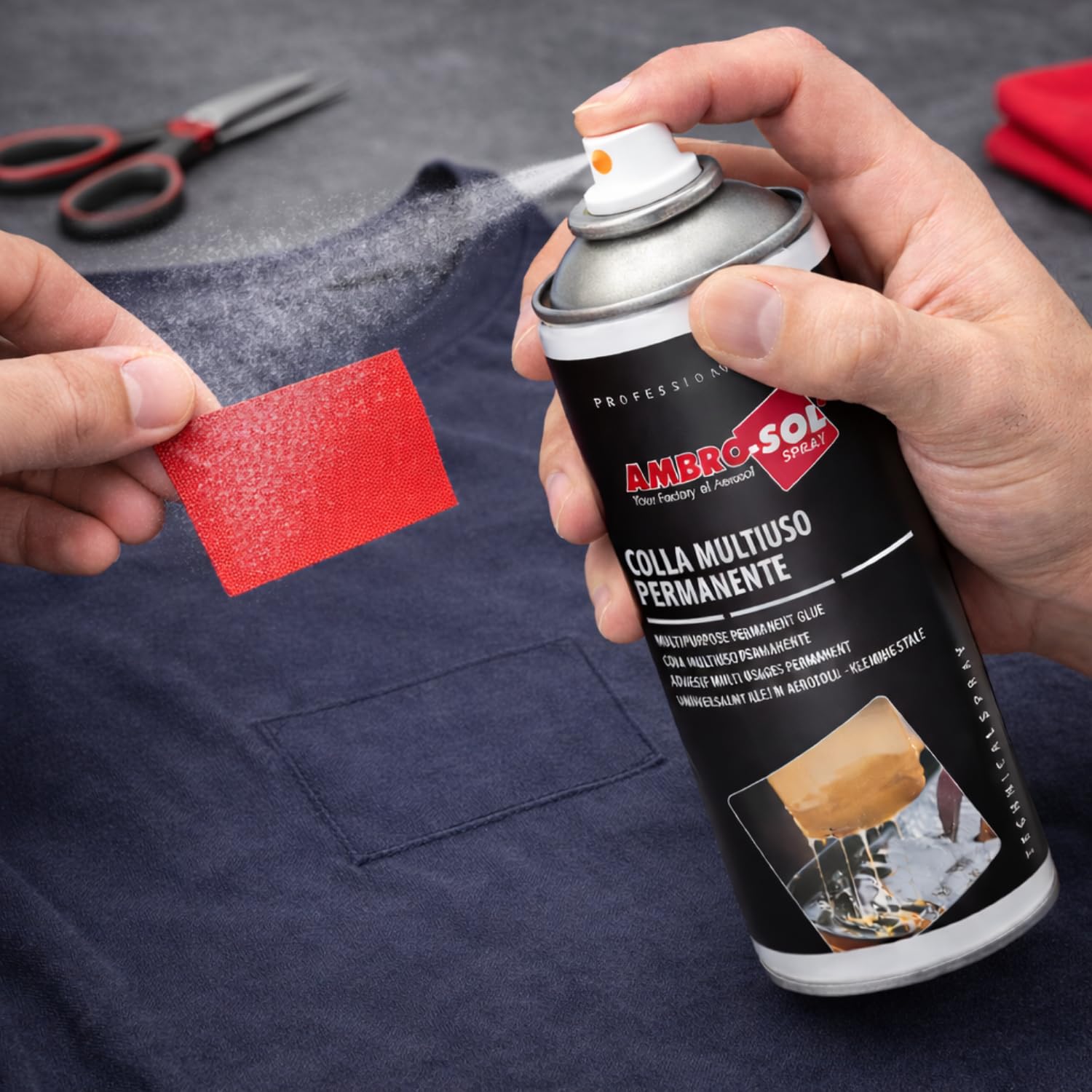 3 bombolette di Colla Multiuso Permanente da 400ml, colla spray resistente, asciugatura rapida, fissaggio permanente su diverse superfici