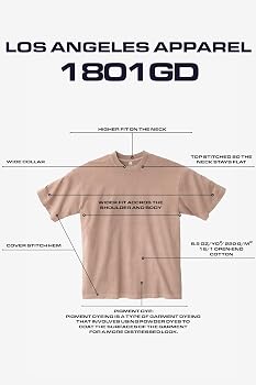 Amazon.com: The 1801 Pigment Dye - 6.5oz Garment Dye Crew Neck T