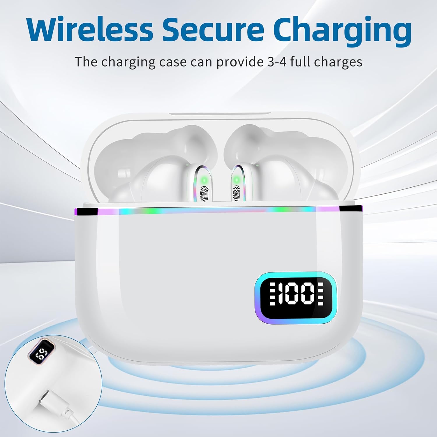 OTC Hearing Aids for Adults – Professional Hearing Aid Chip, Clear & Natural Sound, No Delay, No Distortion, In-Ear Rechargeable Hearing Amplifier for Seniors