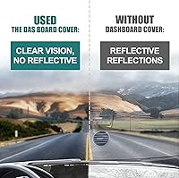 Vista 3 de X AUTOHAUX Cubierta de salpicadero de automóvil, de poliéster gris, antideslizante, alfombrilla protectora para Toyota Corolla 2009-2011