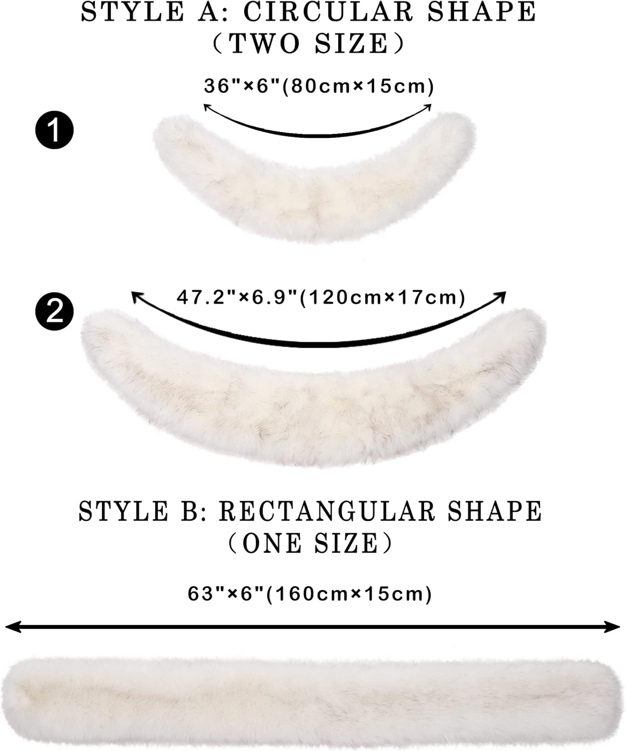 Soul Young Faux Fur Collar Women's Neck Warmer Scarf Wrap - Image 4