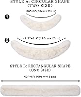 Vista 4 de Soul Young Faux Fur - Cuello Calentador para mujer, Bufanda