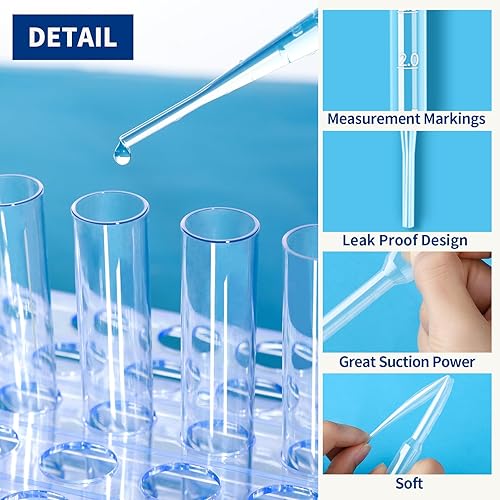 Miniatura 4 de Pipetas plásticas de transferencia Teenitor 3fl oz ojo cuentagotas paquete de 150aceites esenciales cuentagotas herramienta de maquillaje