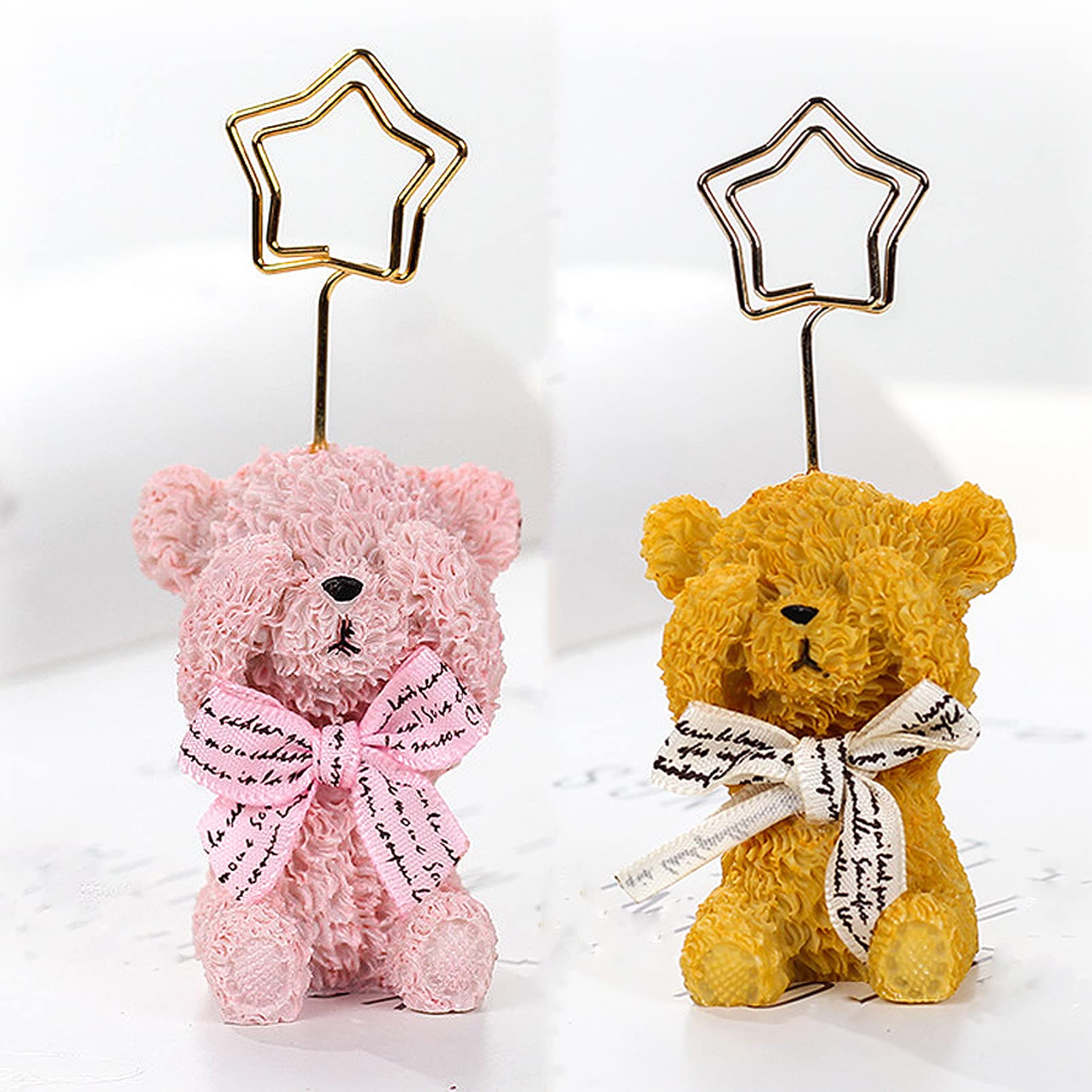 Amazon | 卓上 クリップ ホルダー メモ スタンドおしゃれ かわいい 2個