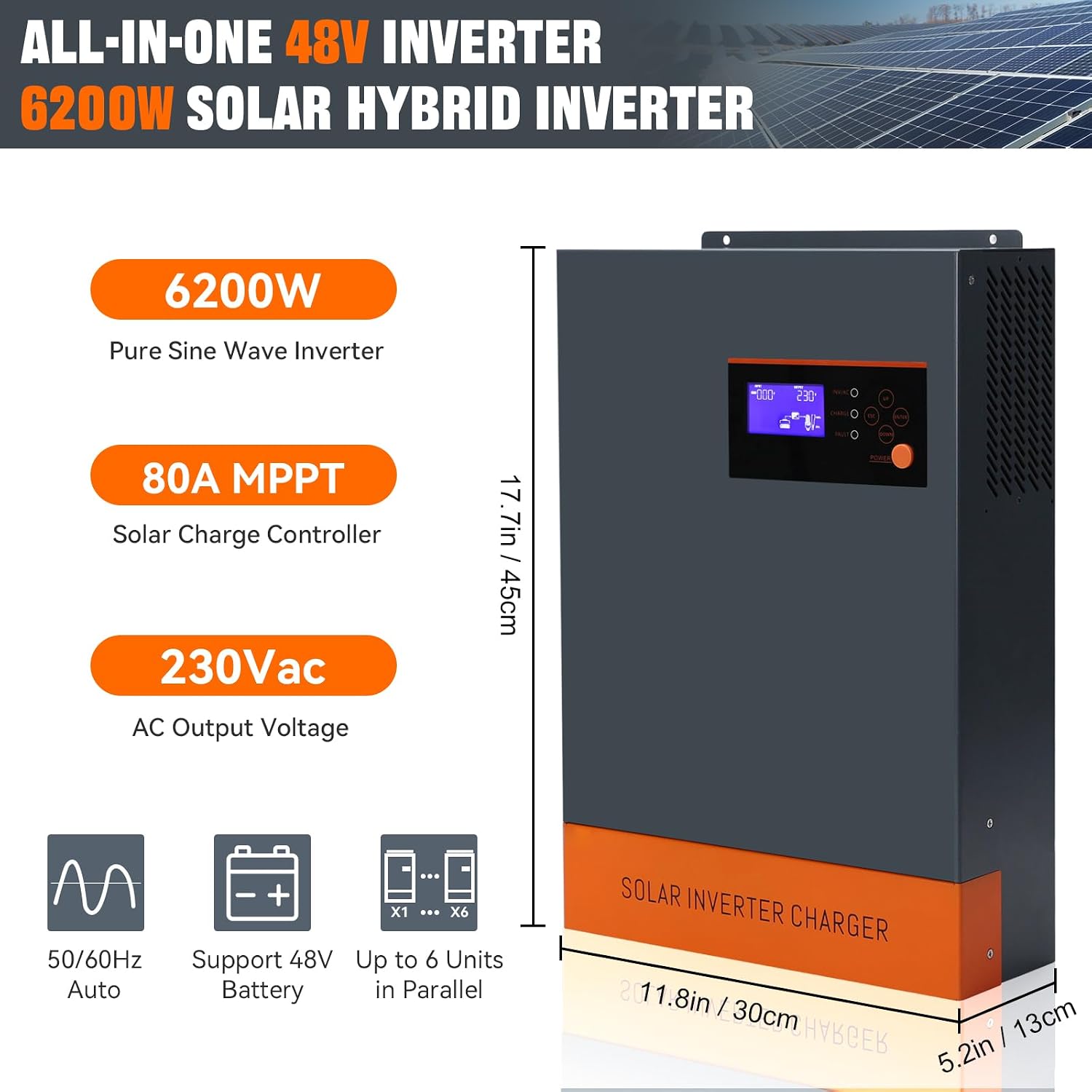 PowMr 6200W Solar Hybrid Inverter User Manual