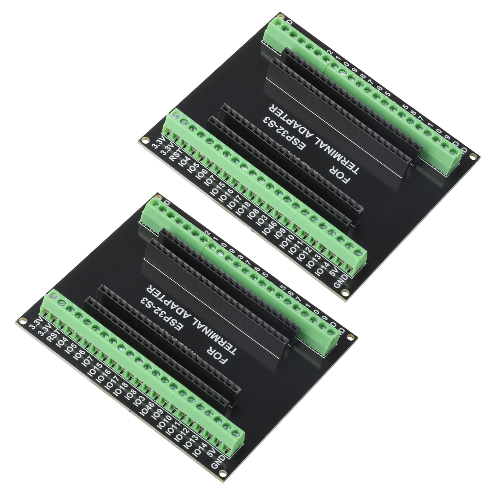 Heemol 2 sztuki do ESP32 S3 GPIO Breakout Board do ESP32 S3 N8R2/N16R8, płyta rozszerzająca 44PIN do rozwoju IoT
