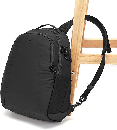 Miniatura 6 de Pacsafe Metrosafe LS350 - Mochila antirrobo para laptop de 15 litros, Negro, talla única , Pacsafe Metrosafe Ls350 - Mochila de viaje antirrobo de