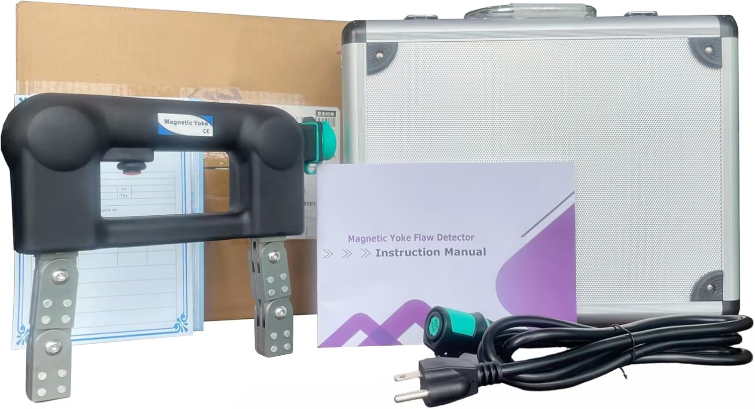 Digital Magnetic Particle Flaw Detector AC Magnetic Yoke Flaw Detector with AC110V 50/60Hz for Surface Defects NDT Magnetic Particle Testing ASTM E1444-05 International Standard