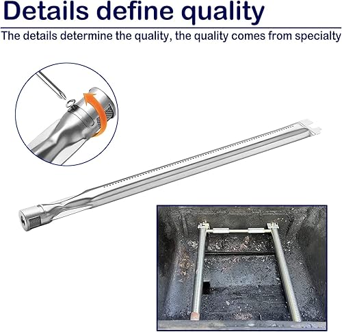 Miniatura 3 de Piezas de repuesto para parrilla Weber Spirit 200, Spirit E210 E220 S210 S220, Spirit II E-210, barras aromatizantes de acero de porcelana de 15.3