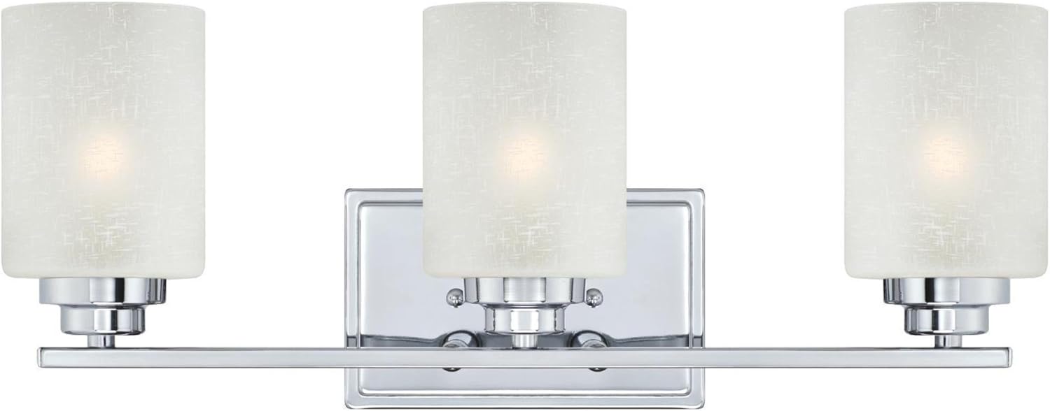Westinghouse 63438B Hansen 3 Light Indoor, Chrome Wall Fixture