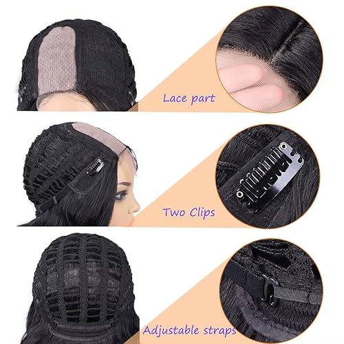 Miniatura 7 de Peluca de ondas sueltas para mujer Lady Miranda, color puro rizado natural, resistente al calor, Negro
