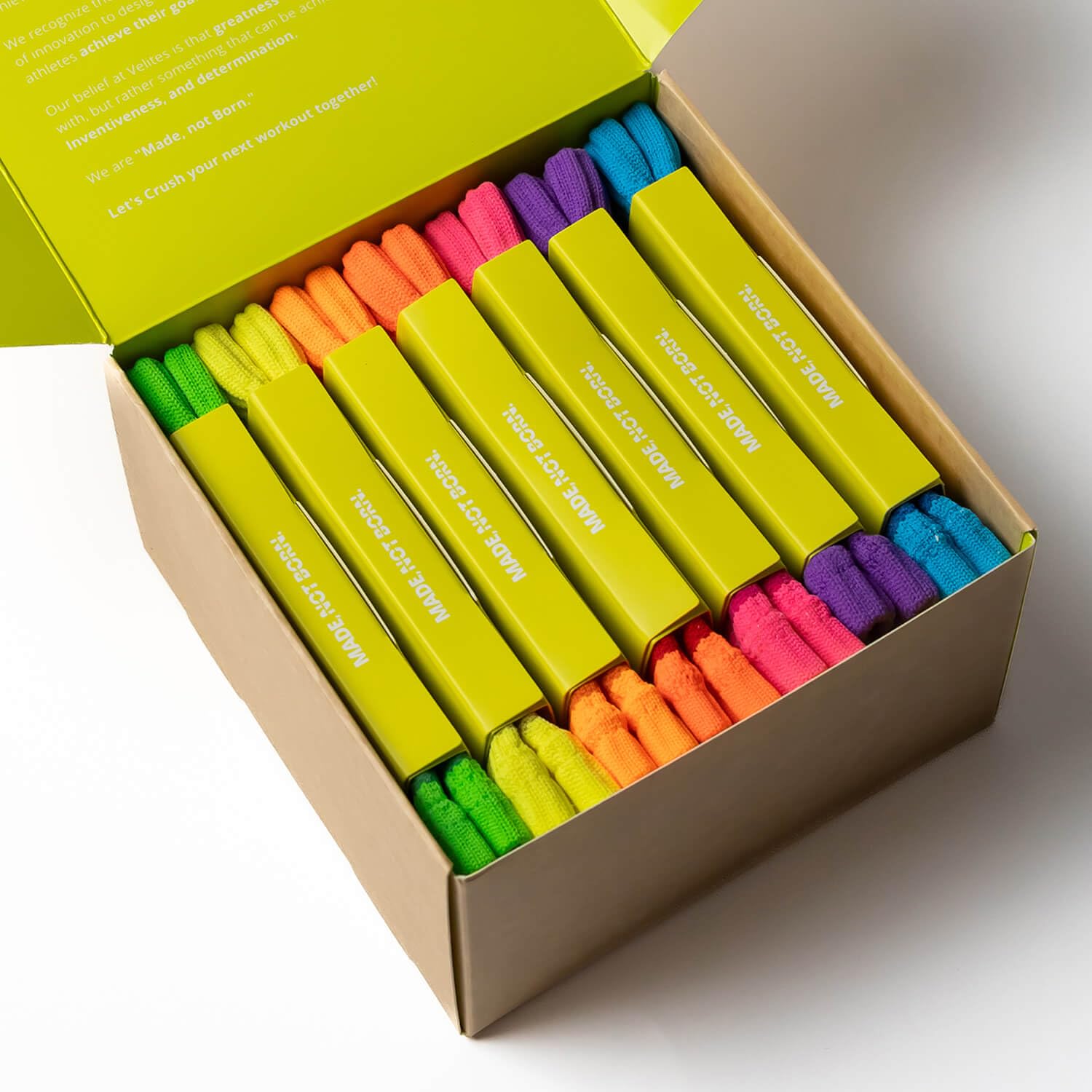 Velites Lot de 7 protège-poignets fluo Protection contre les frottements