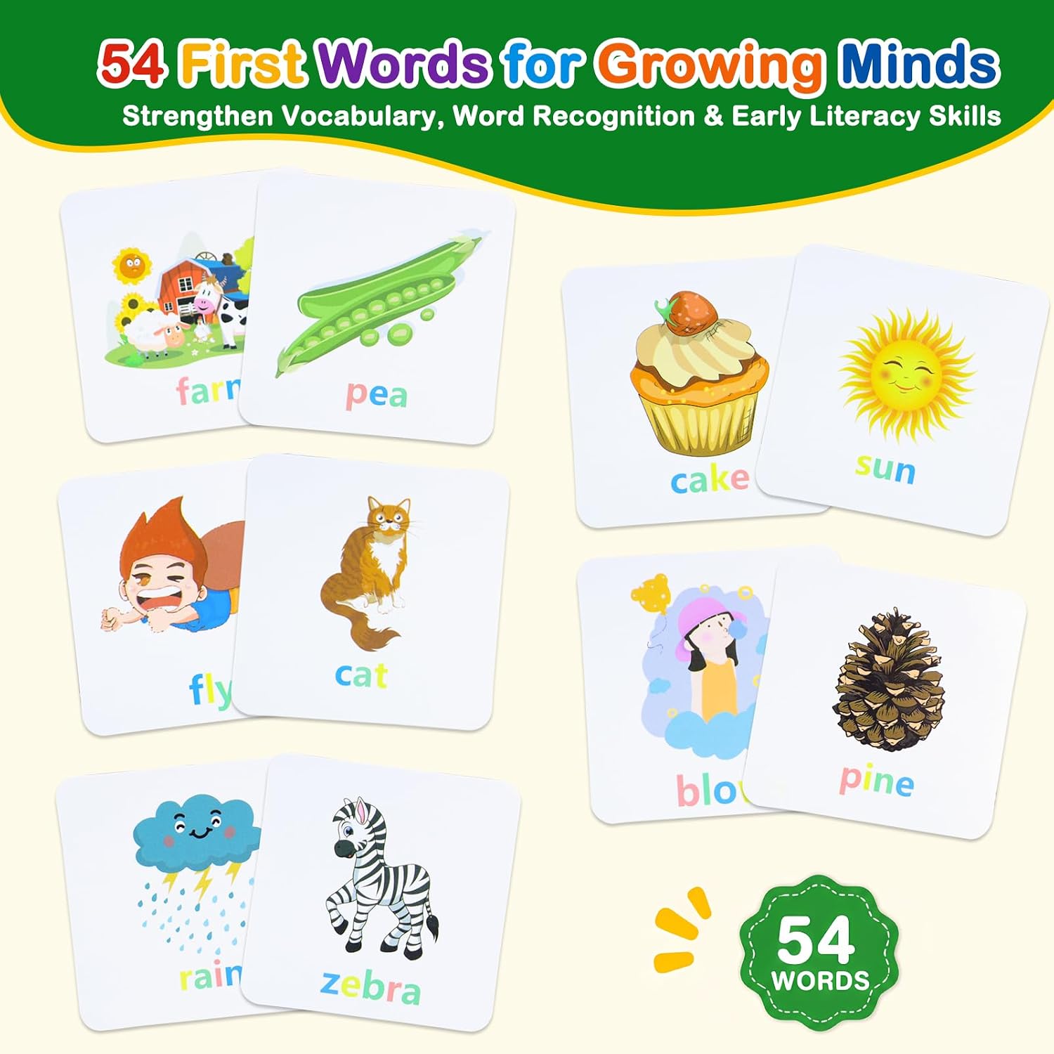 Spelling Games for Kids Ages 3-6, CVC Word Matching Letter Game, Phonics Learning Toy with 54 Flash Cards for Preschool Boys Girls image 4