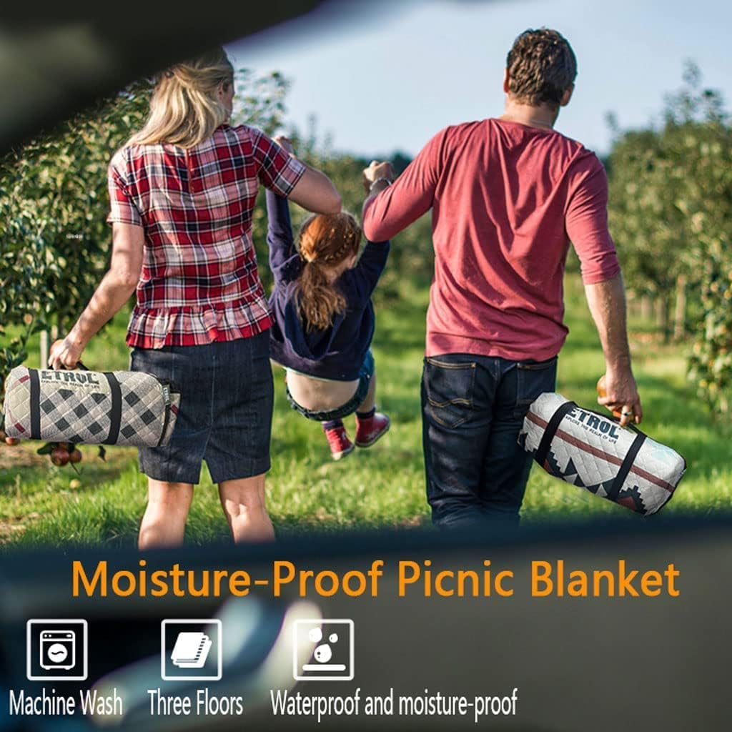 Portable Picnic Blanket,Picnic Blanket,190 * 190cm Picnic Blankets Waterproof,Machine Washable Picnic Mat,Foldable Beach Blanket,Outdoor Multipurpose Mat For Travel Camping Family Gathering ( Color :