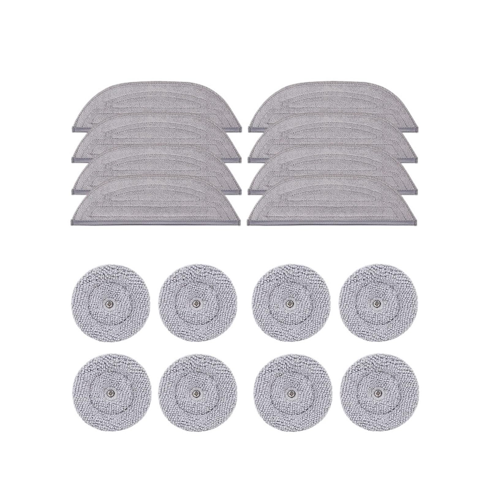 LMRXOFE Mop Cloth,Compatible For Roborock,S8 MaxV Tra S8 Max Tra G20S Shock Mop Cloth Round Rag Robot Vacuum Cleaner Acssories(16pcs)