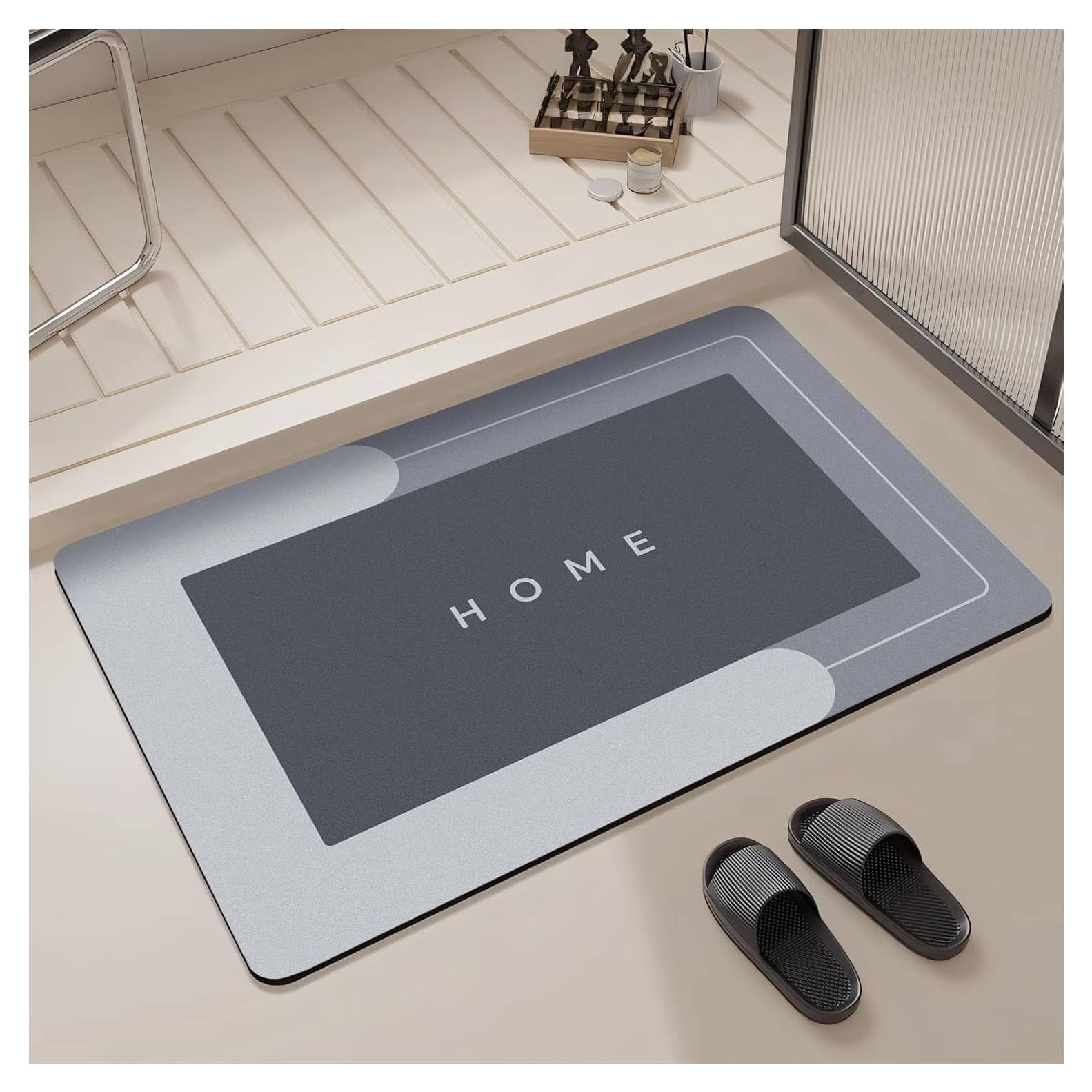 Large Absorbent Floor Mat, Quick Dry Bathroom Rugs Anti-Slip, Memory Foam Bath Carpet Entrance Rugs for Bathtubs Door Mat, Toilet, Bathroom: Size : 48 x 78cm Assorted