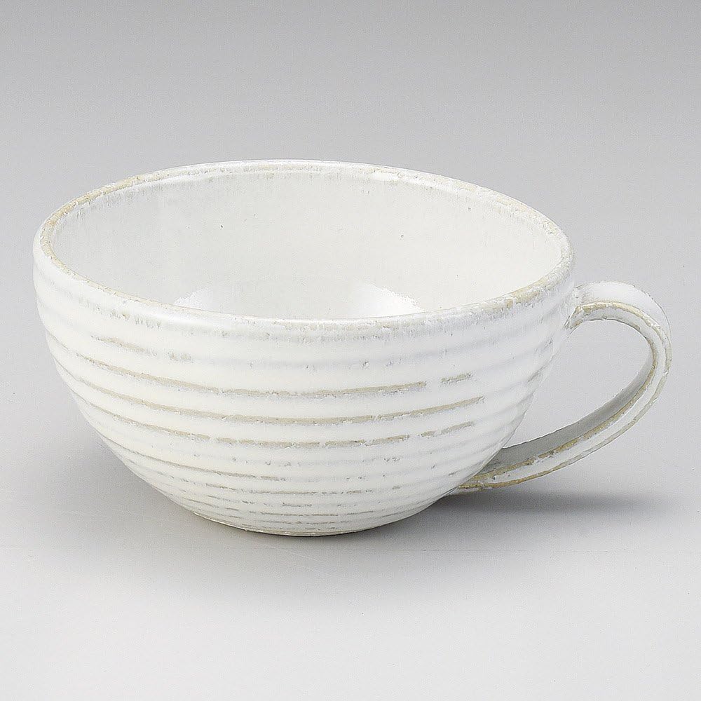 Amazon スープマグカップ スープマグ 取っ手付き スープボウル 取っ手 手付き スープカップ 日本製 モダン 和風 ホワイト 白釉 スープカップ オンライン通販