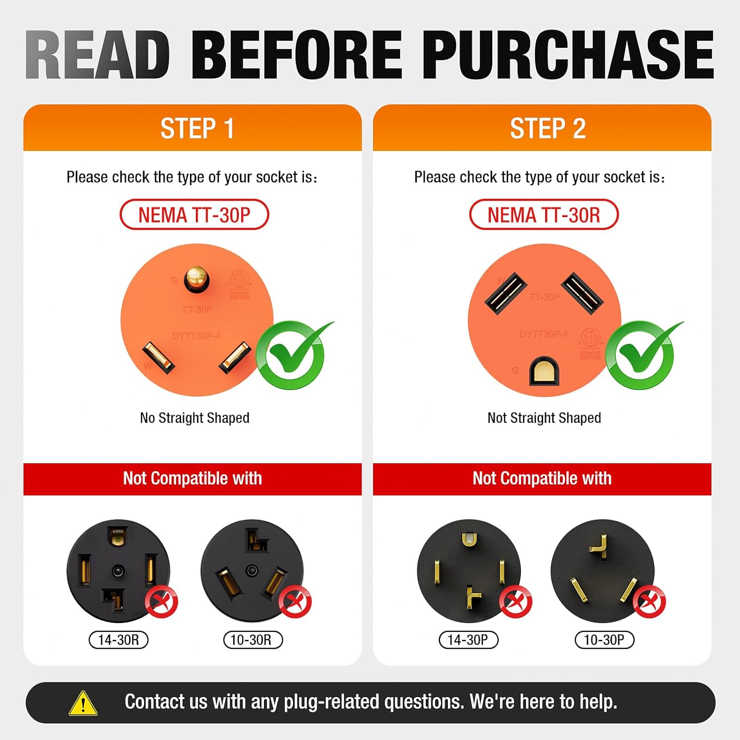 100 FT 30 Amp RV Extension Cord, RV Power Cordwith Grip Handle & Organizer, NEMA TT-30P to TT-30R Heavy Duty 10 Gauge STW 3-Wire for RV Trailer Campers 125V, 3750W,ETL Listed