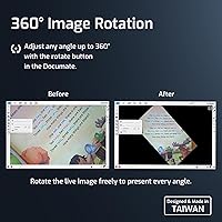 Vista 7 de INSWAN INS-2 Cámara de Documentos USB 4K – 13MP, Enfoque Automático Dual, Luz LED y Micrófono, Plug & Play, Mac, Windows, iPad, Chromebook, Captura