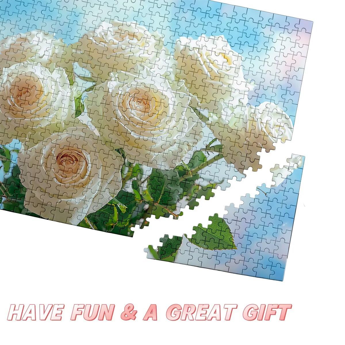 Puzzle 5000 Pezzi Fiore, Puzzle Rosa per Adulti, Puzzles in Legno Intrattenimento Creativo, Divertimento, Puzzles Educativi Classici con Confezione di Alta Qualità Idea Regalo Donna, Decor Casa -2684