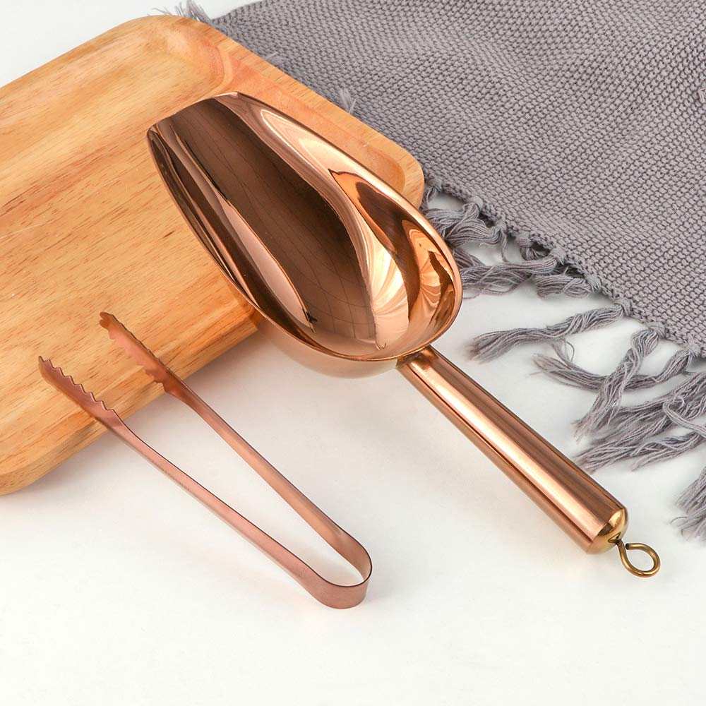 Set De 5 Pinces à Sucre + 5 Pelles En Inox | Pour Barbecue, Fête, Bar