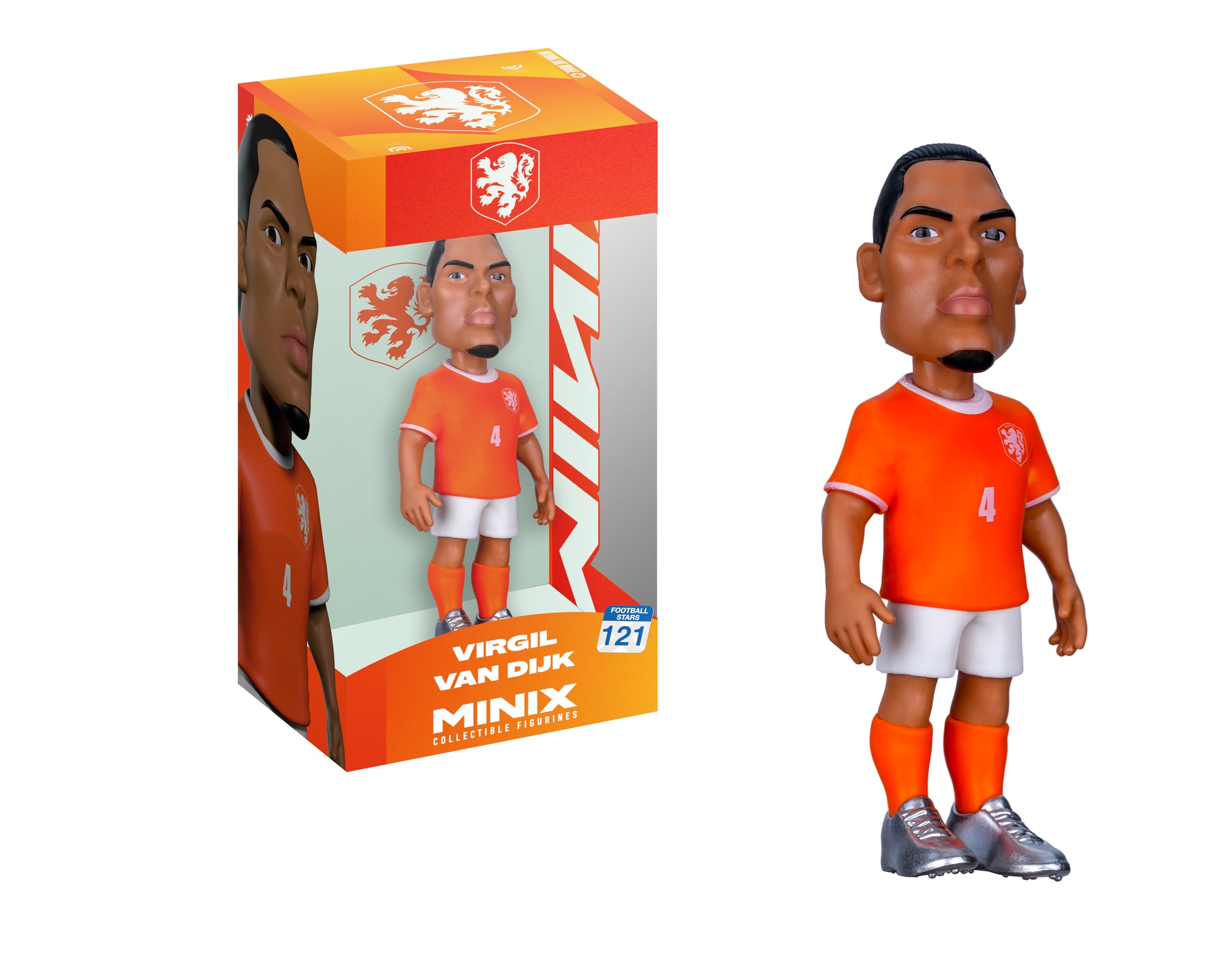 MINIX - Football Stars - World Cup #121 - Netherlands - Van Dijk - Collectible Figure 12 cm