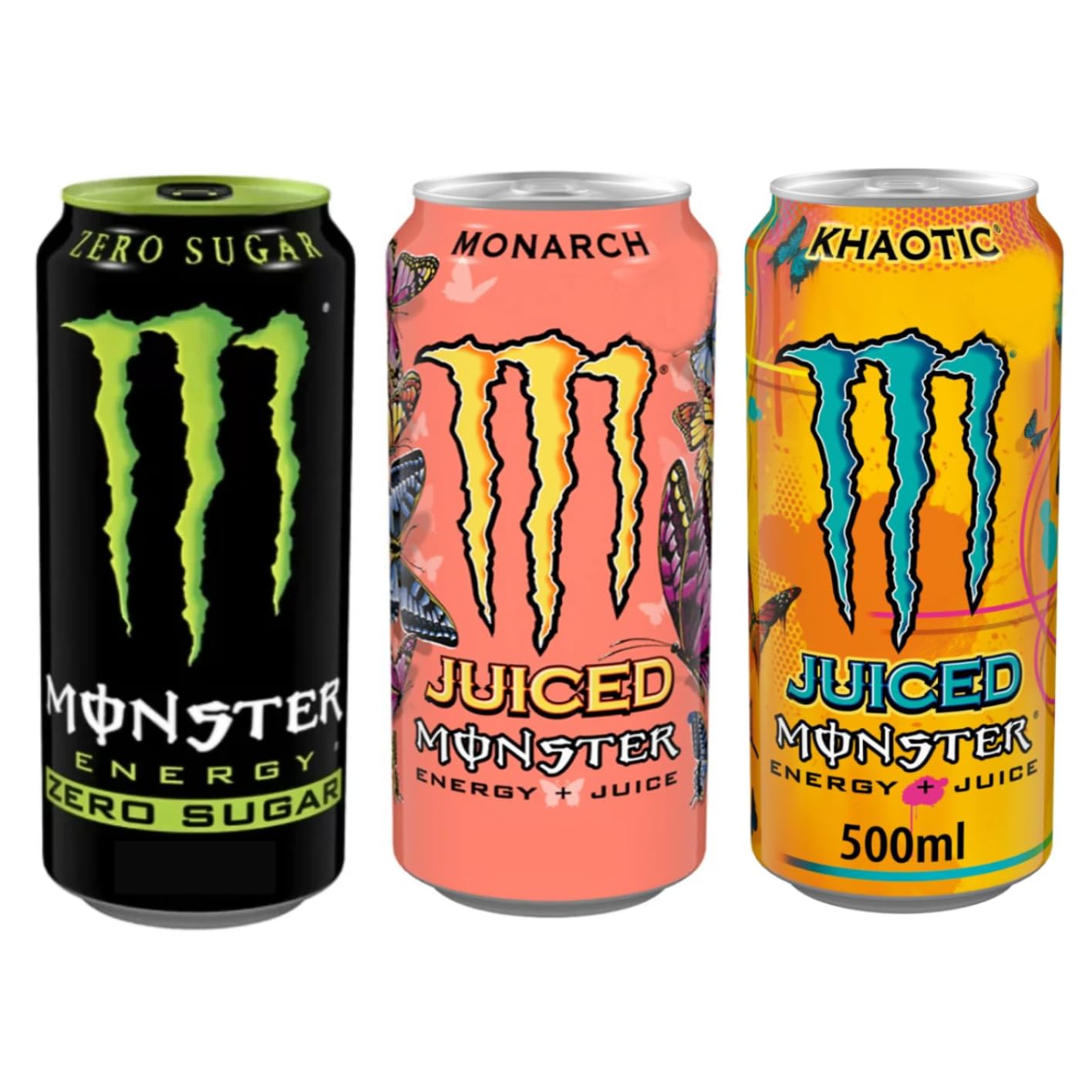 Monster Energy Drink Original Flavour, Monster Monarch Peach